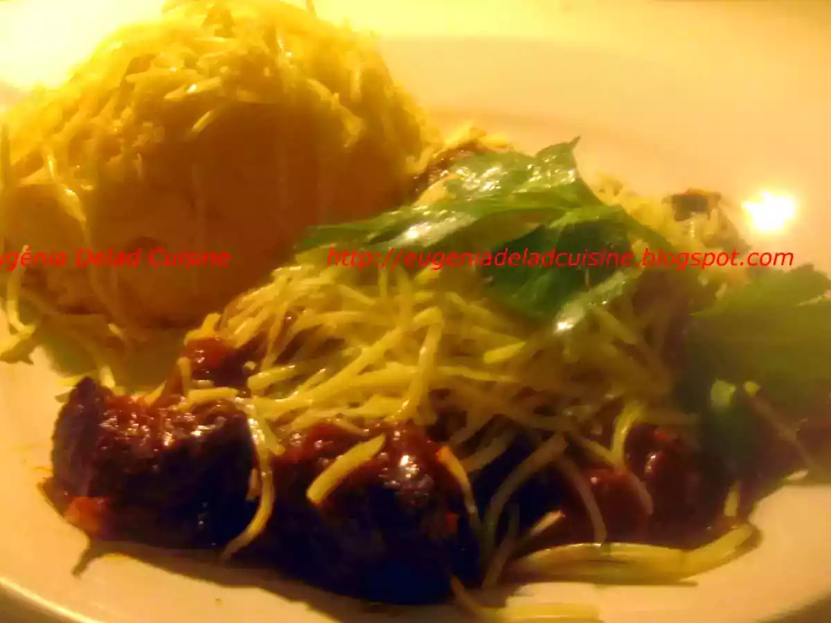 Rinichi de porc in sos de vin aromat