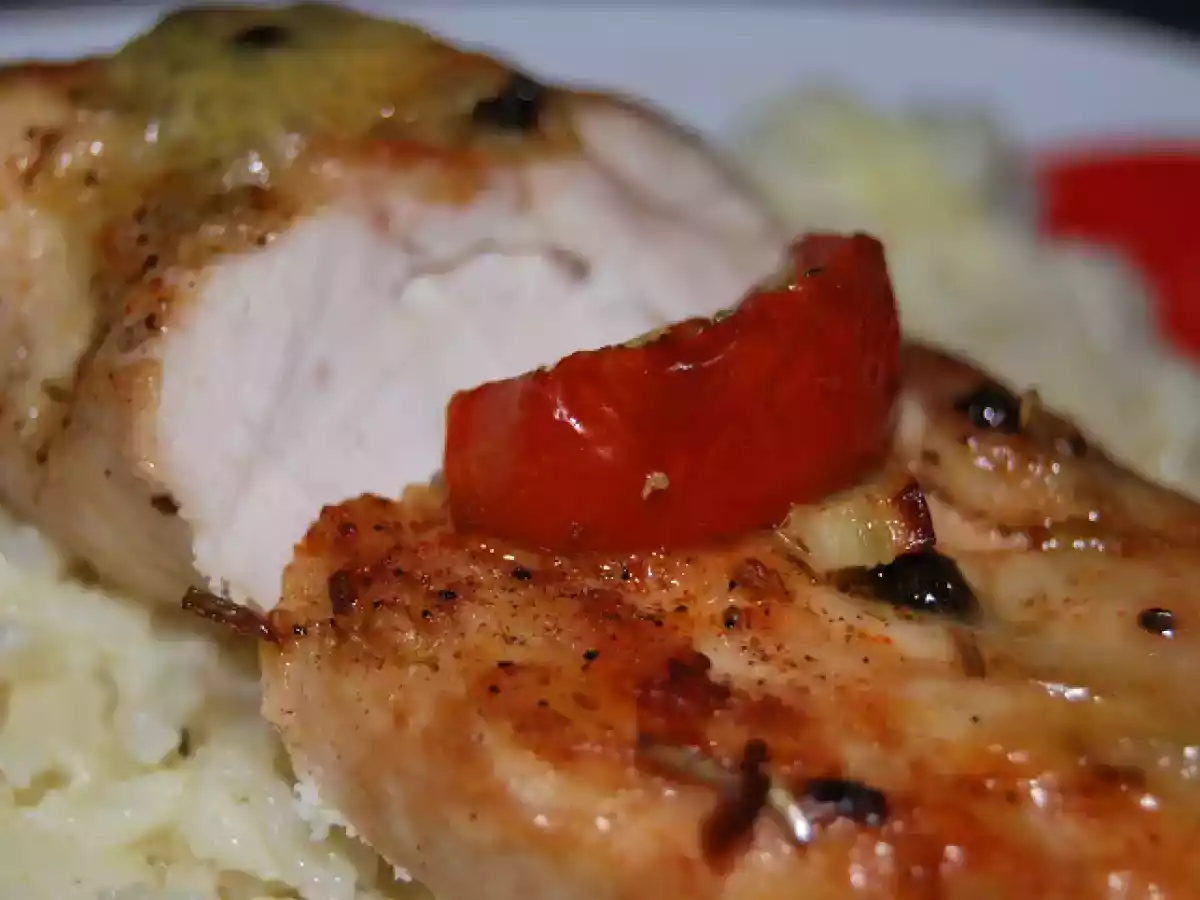 Risotto cremos cu piept de pui aromat - poza 7