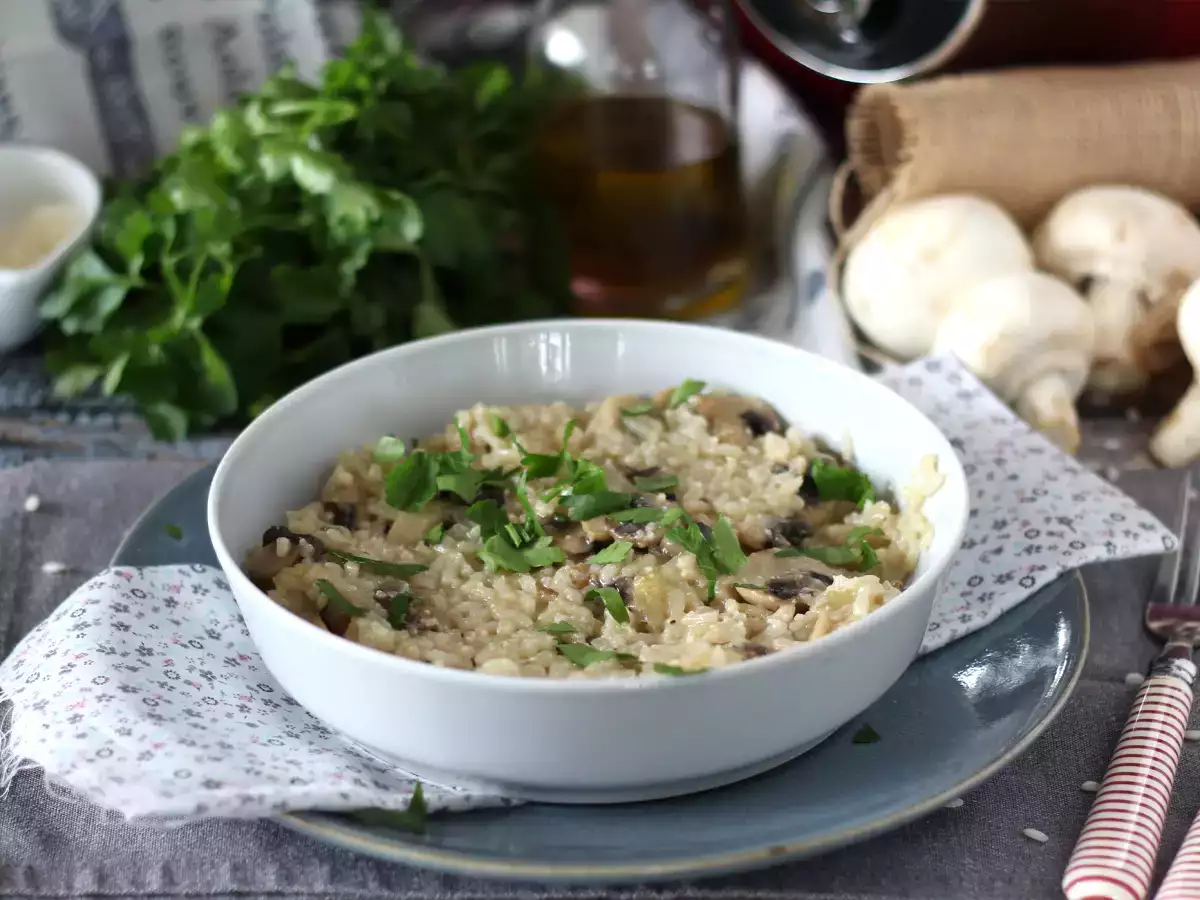 Risotto cu ciuperci la Cookeo