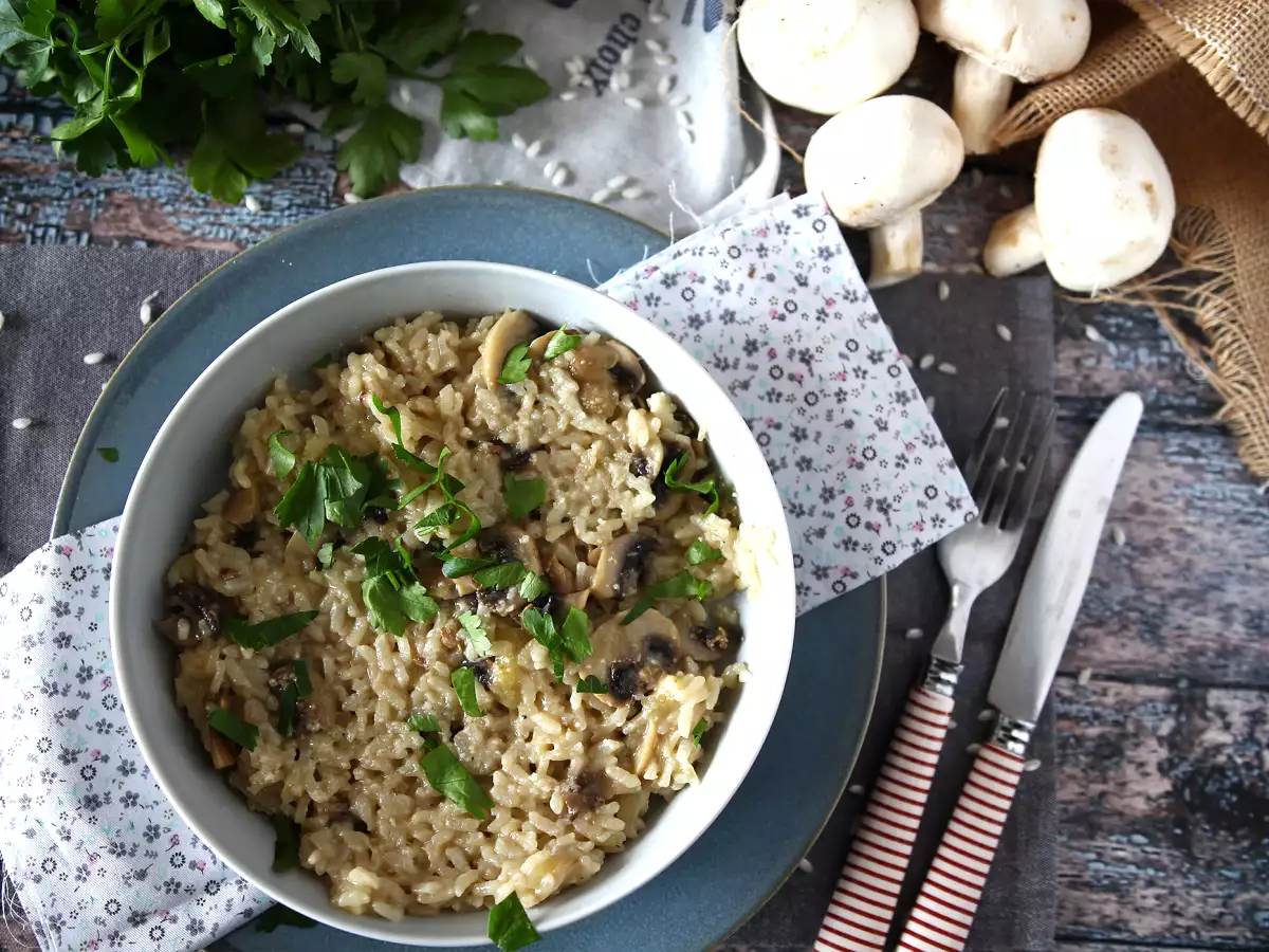 Risotto cu ciuperci la Cookeo - poza 3