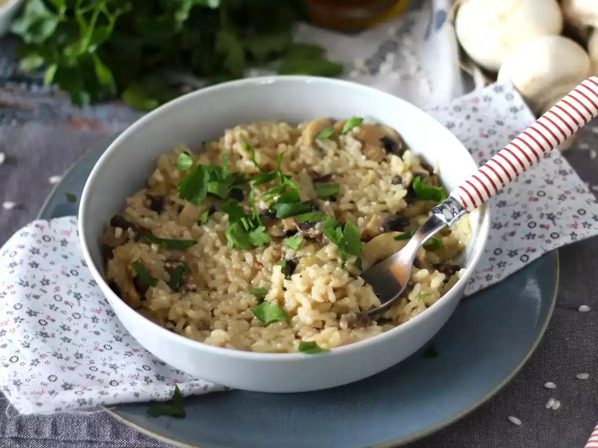 Risotto cu ciuperci la Cookeo - poza 4