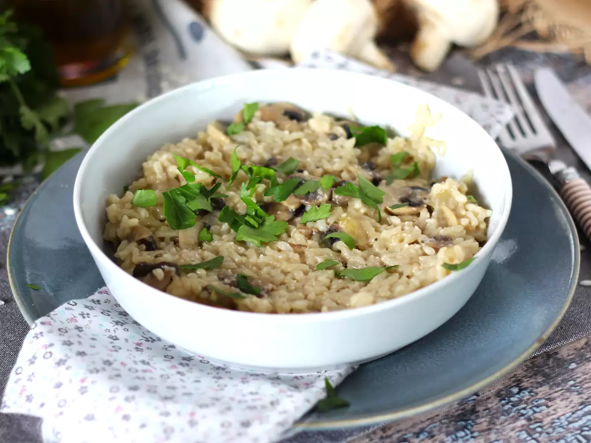 Risotto cu ciuperci la Cookeo - poza 5
