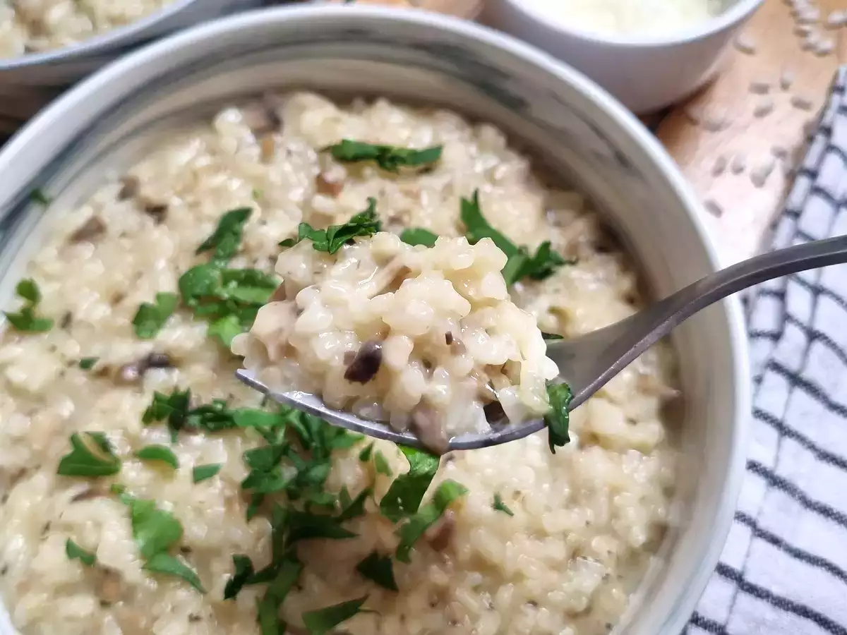 Risotto cu ciuperci - super rapid la Thermomix - poza 2