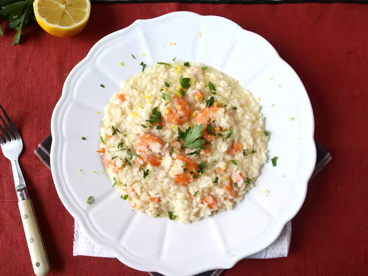 Risotto cu creveți și lămâie - poza 3