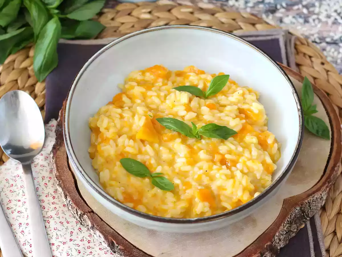 Risotto cu dovleac, un preparat delicat și perfect pentru toamnă