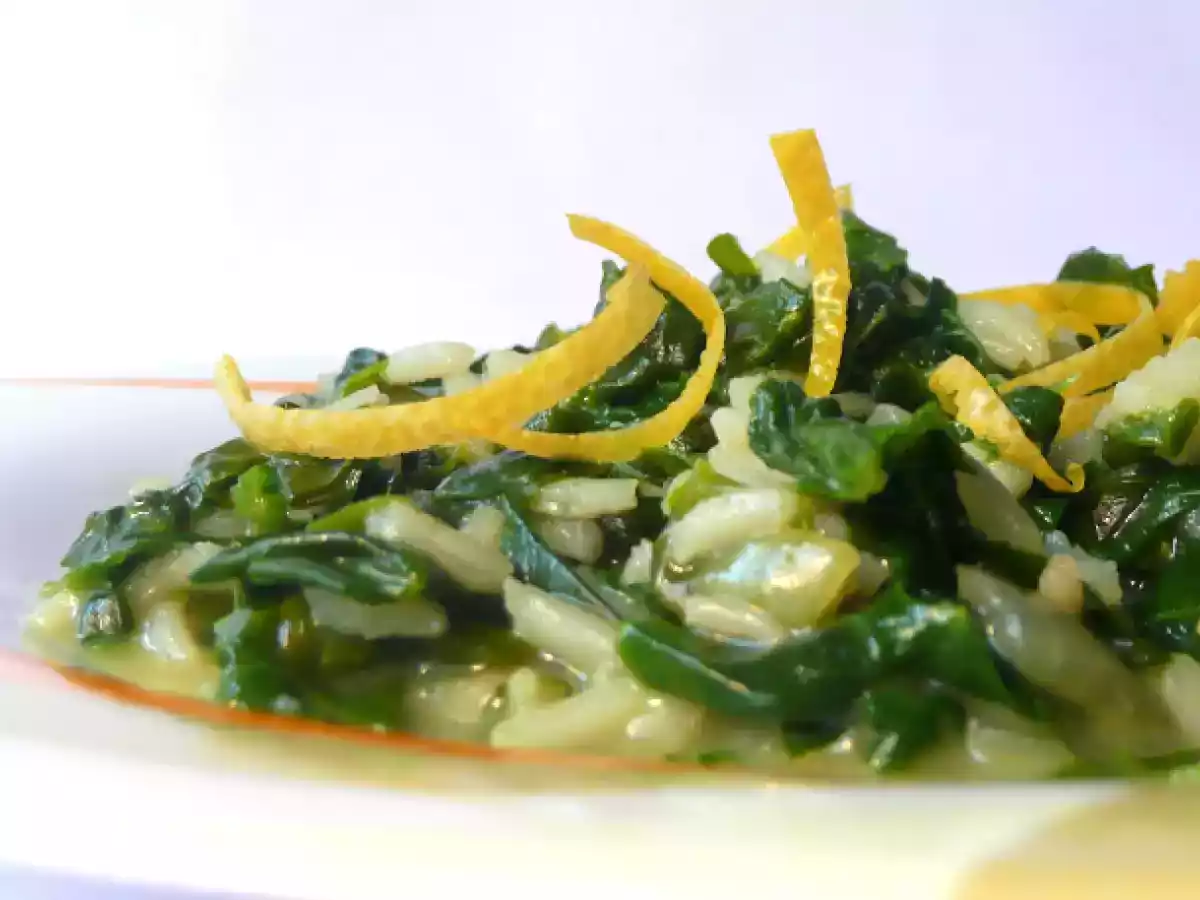 Risotto cu spanac si lamaie