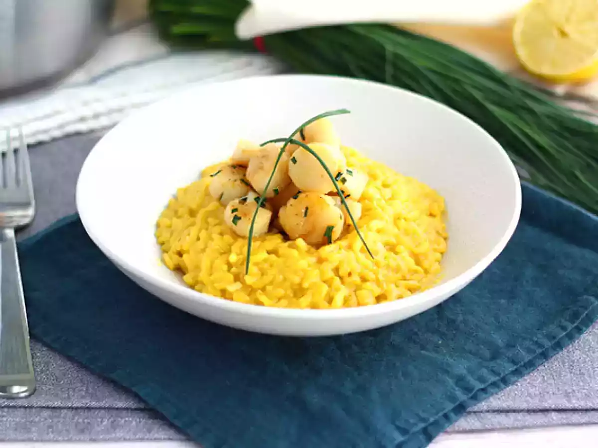 Risotto cu St Jacques si sofran - poza 2