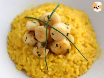 Risotto cu St Jacques si sofran