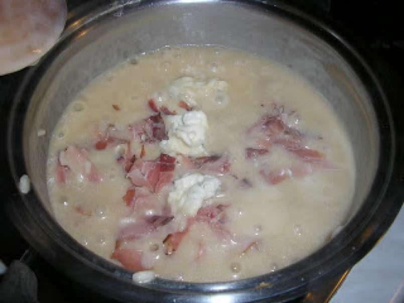Risotto speck e gorgonzola (Orez cu gorgonzola si bacon) - poza 2