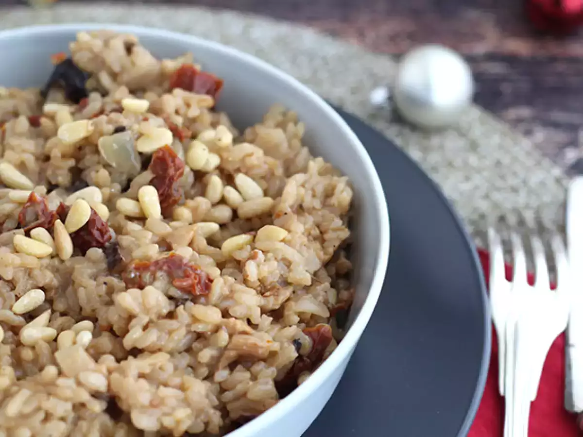 Risotto vegetarian cu rosii uscate si ciuperci - poza 4