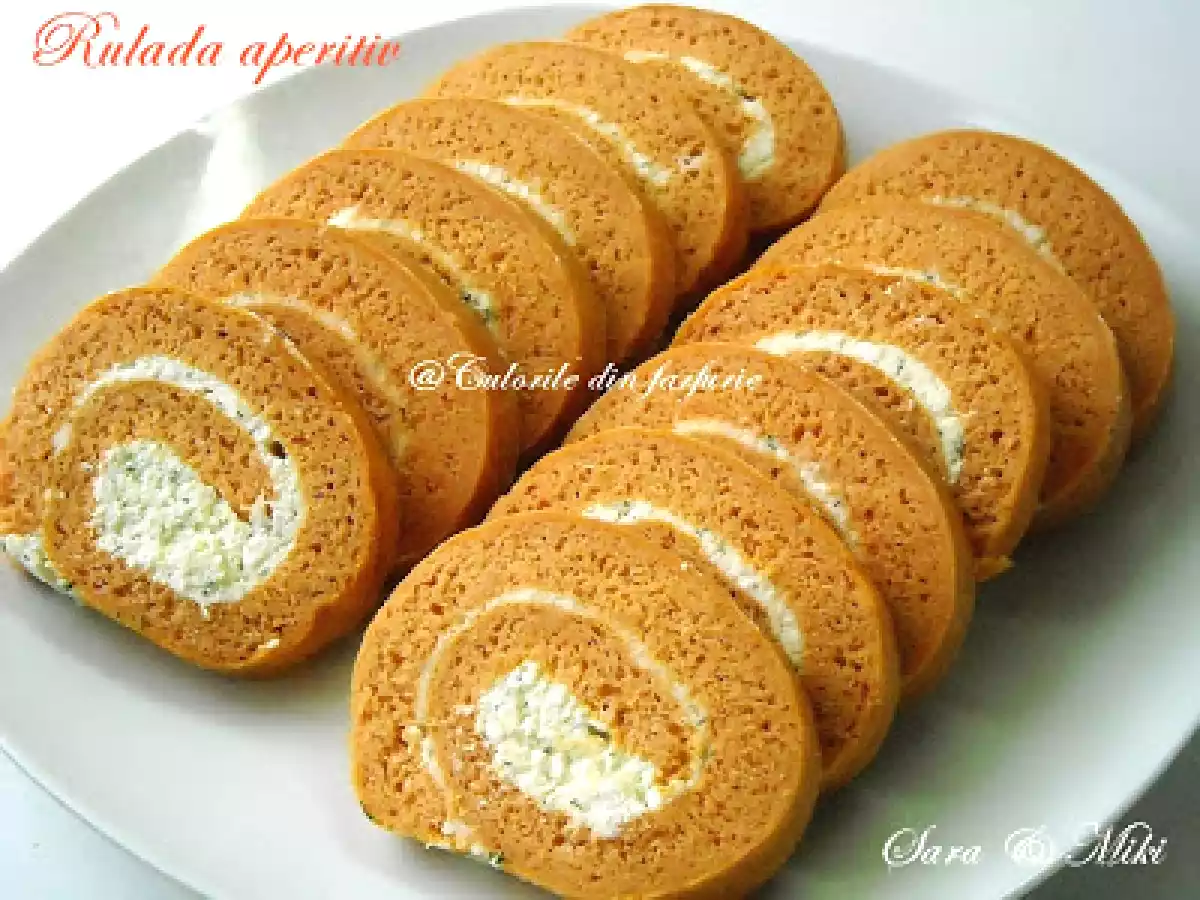 Rulada aperitiv de rosii cu crema de branza - poza 3