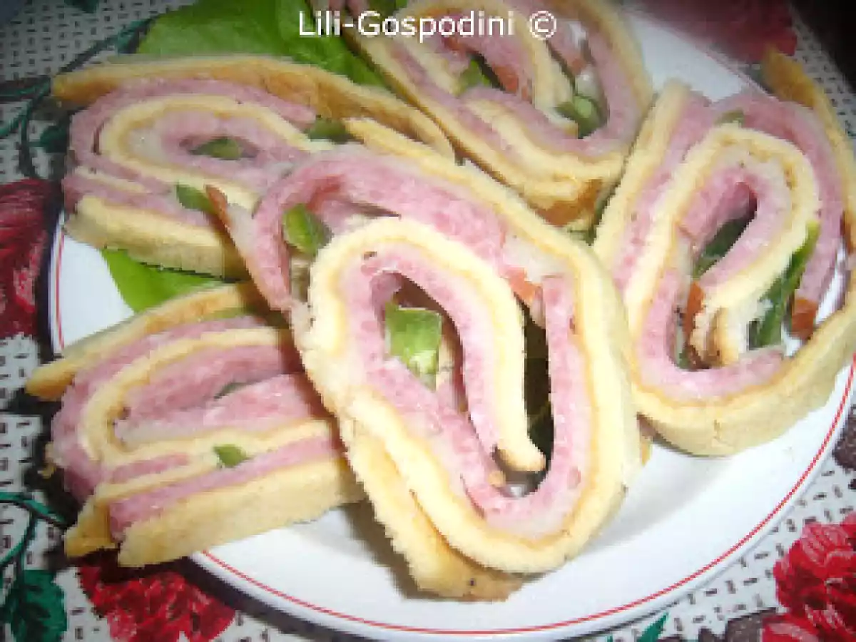 Rulada cu cascaval si sunca - poza 2