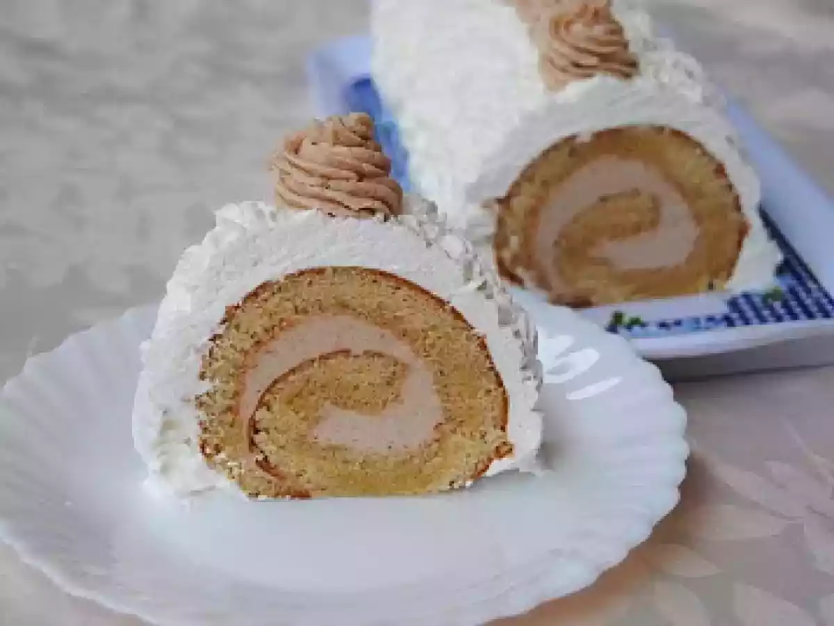 Rulada cu crema de castane