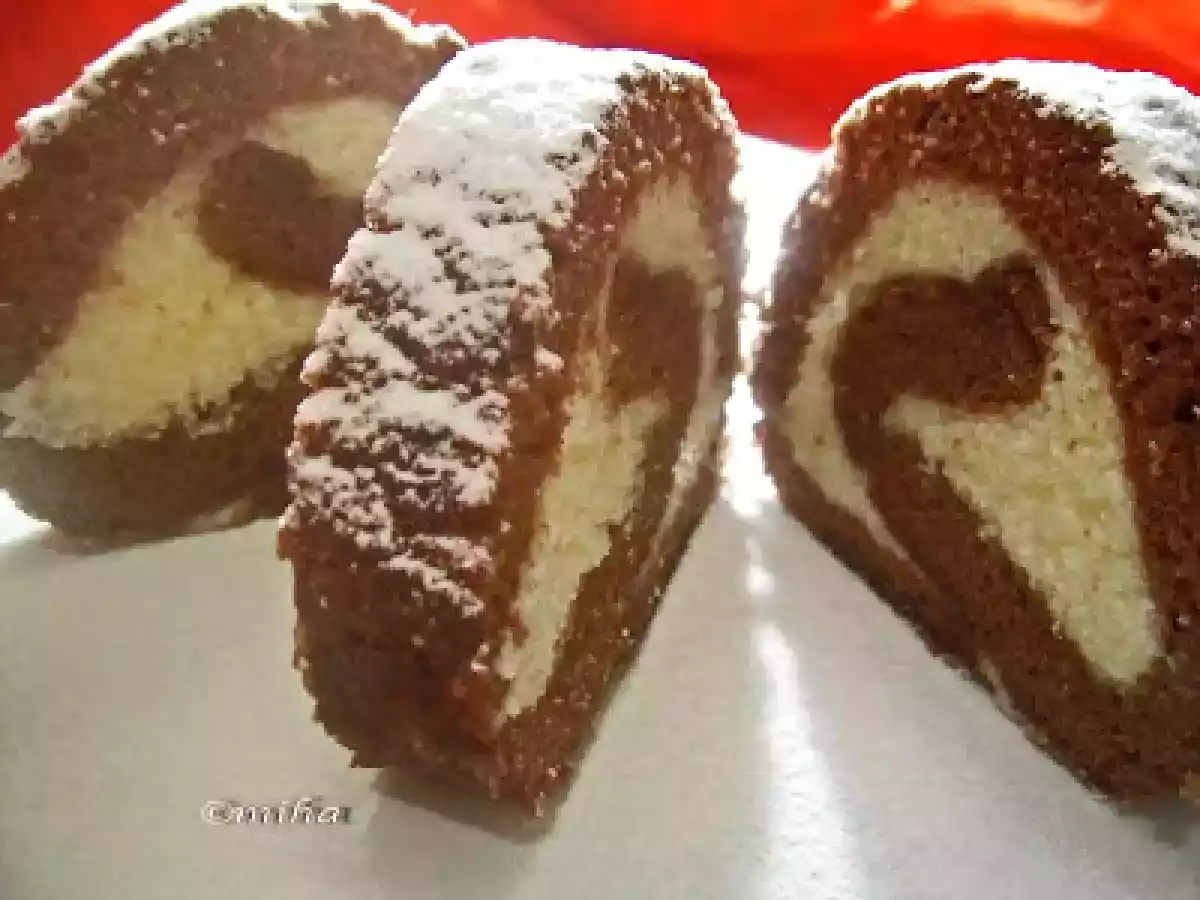 Rulada cu crema de lapte