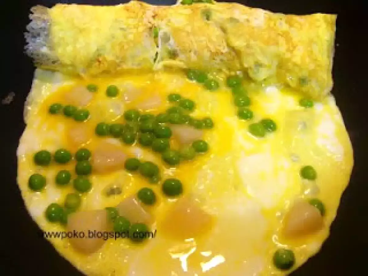 Rulada de ou cu mazare si scoici(hotate) - poza 3