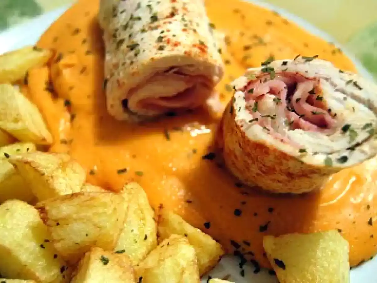 Rulada de pui cu sunca si cascaval - poza 2