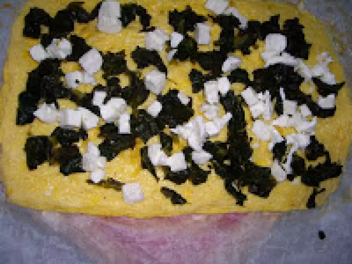 Rulada de spanac cu mozzarella/Rotolo di spinaci con mozzarella - poza 6