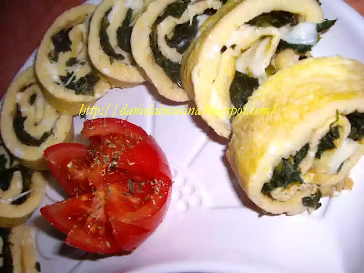 Rulada de spanac cu mozzarella/Rotolo di spinaci con mozzarella - poza 10