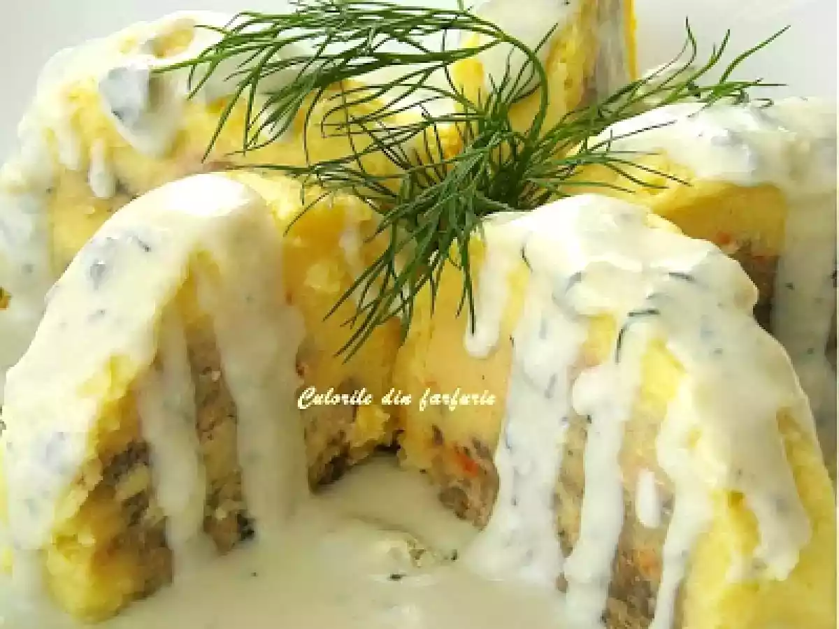 Rulada din cartofi cu sos Gorgonzola - poza 2