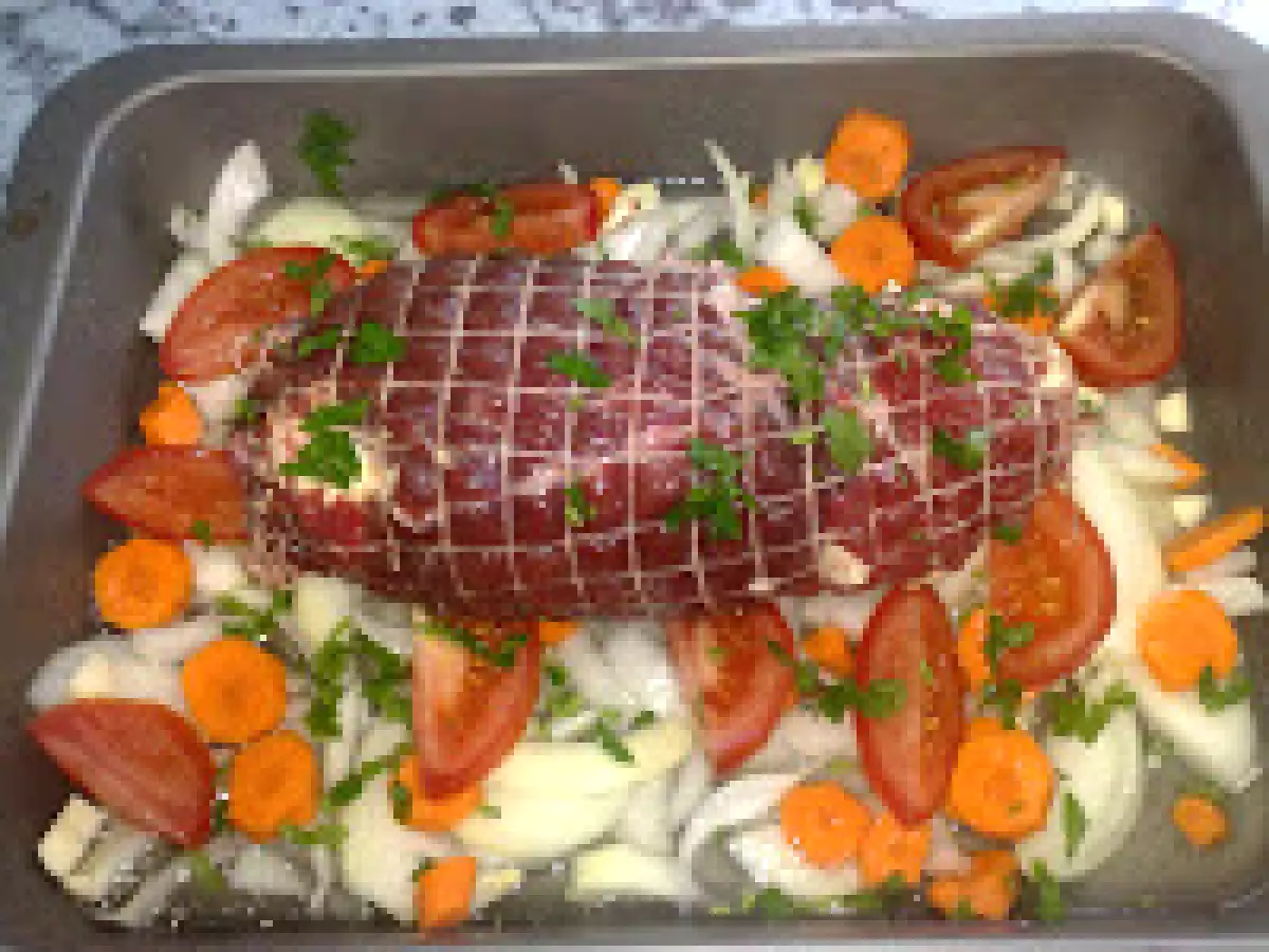 Rulada din muschi de vita cu sos de legume - poza 8