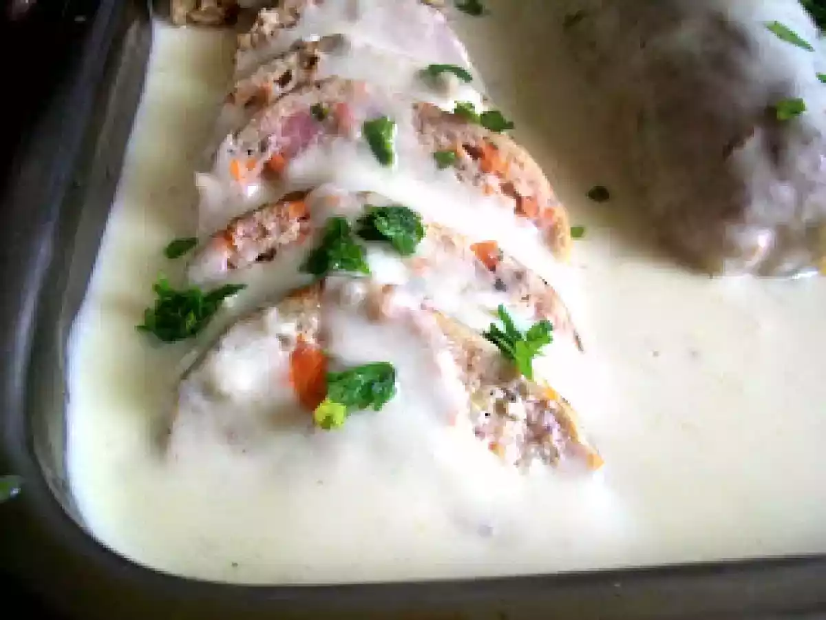 Rulada din piept de pui tocat - poza 7