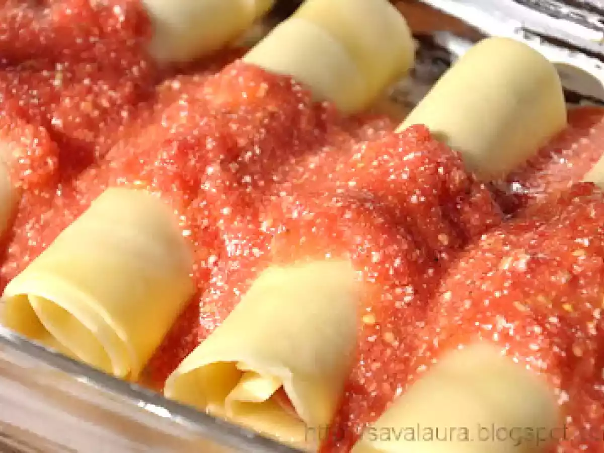 Rulade din foi de lasagne cu mortadella si mozzarella - poza 3