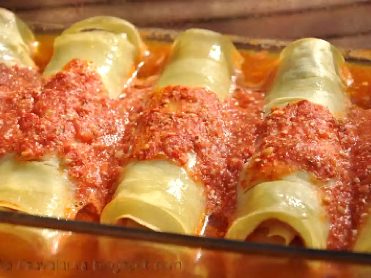 Rulade din foi de lasagne cu mortadella si mozzarella - poza 4