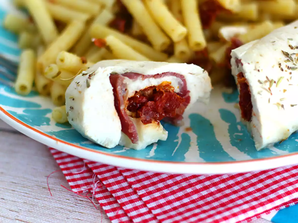 Rulouri cu piept de pui si mozzarella - poza 4