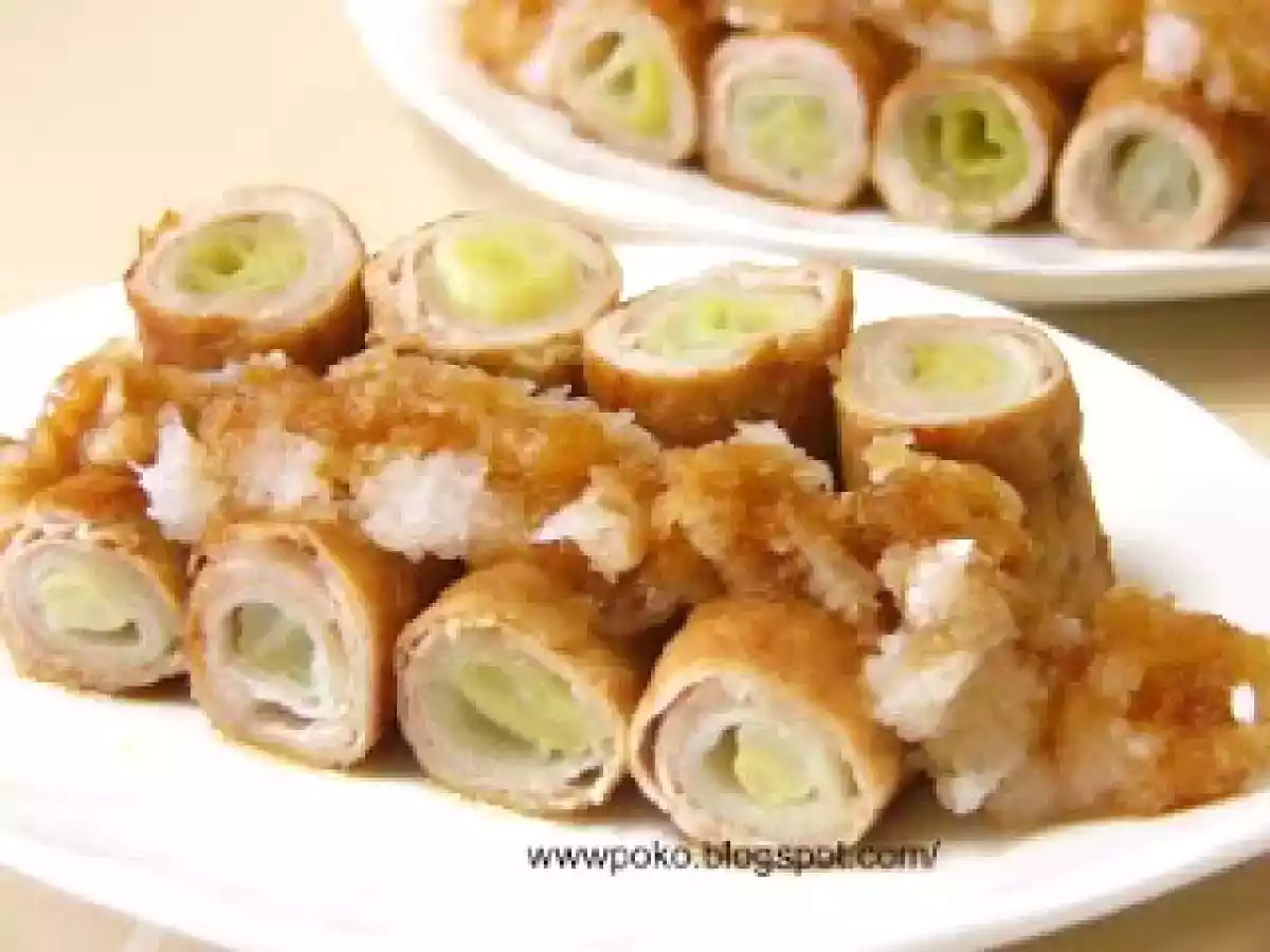 Rulouri de carne cu praz