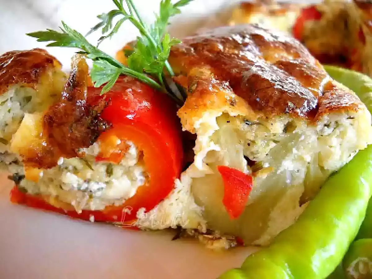 Rulouri de dovlecei cu cas la cuptor - poza 2