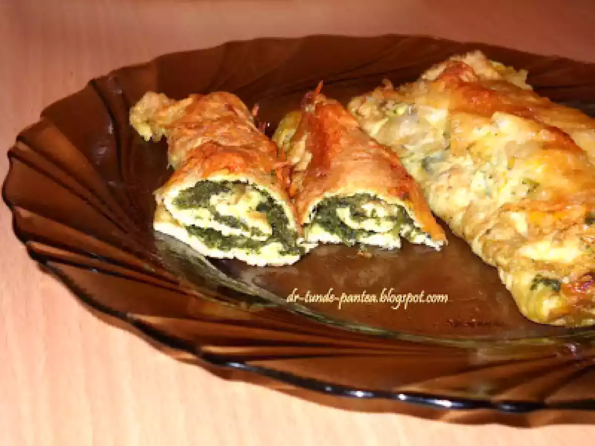 Rulouri de ou cu spanac