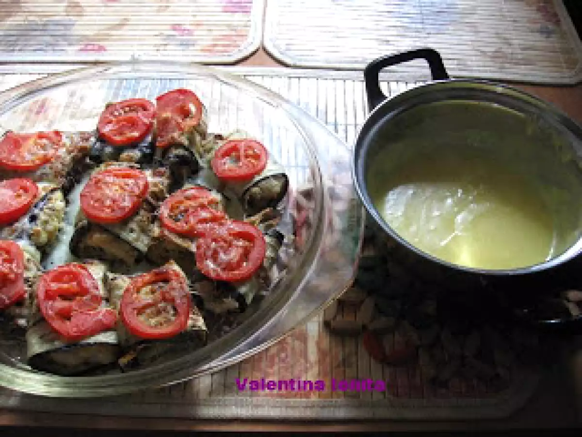 Rulouri de peste (merluciu) cu vinete - poza 2