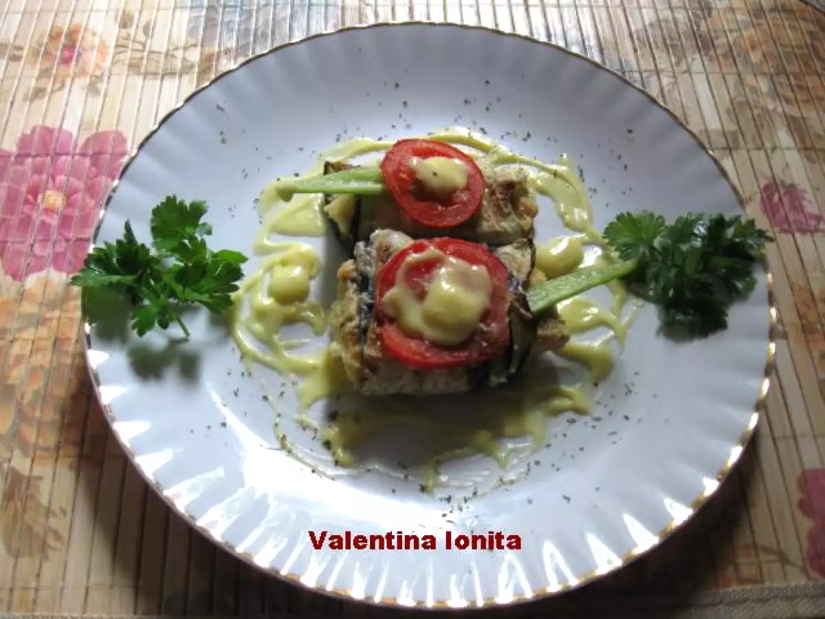 Rulouri de peste (merluciu) cu vinete - poza 5