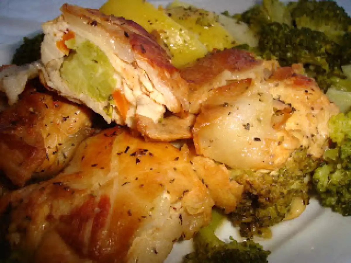 Rulouri de pui cu broccoli - poza 2