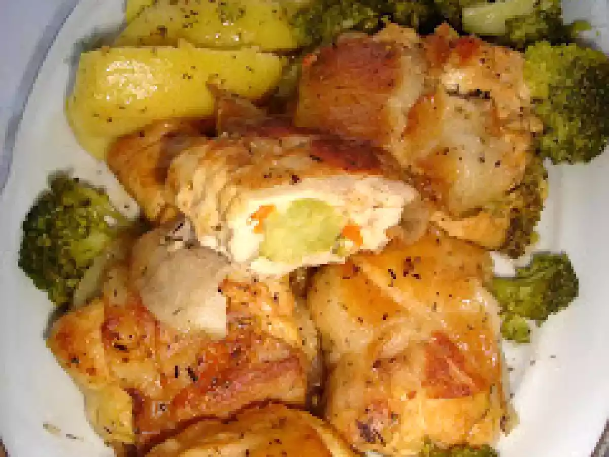 Rulouri de pui cu broccoli - poza 3