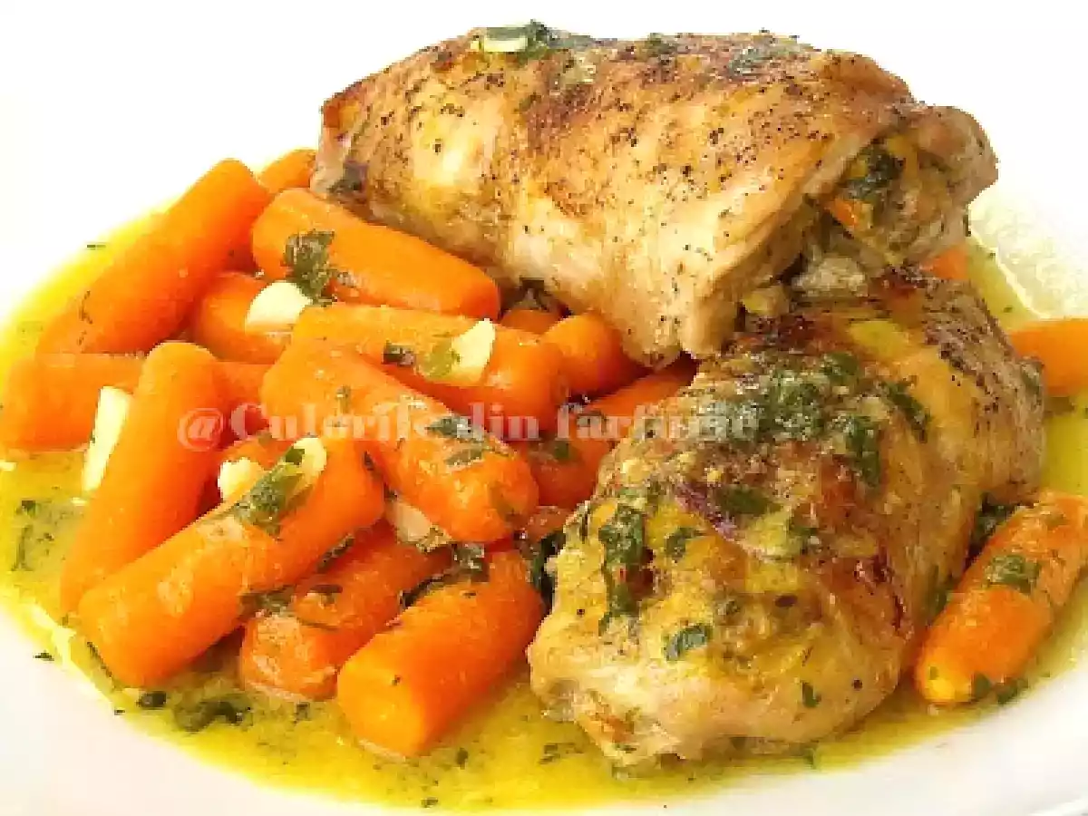 Rulouri din pulpe de pui cu sote de morcovi - poza 3