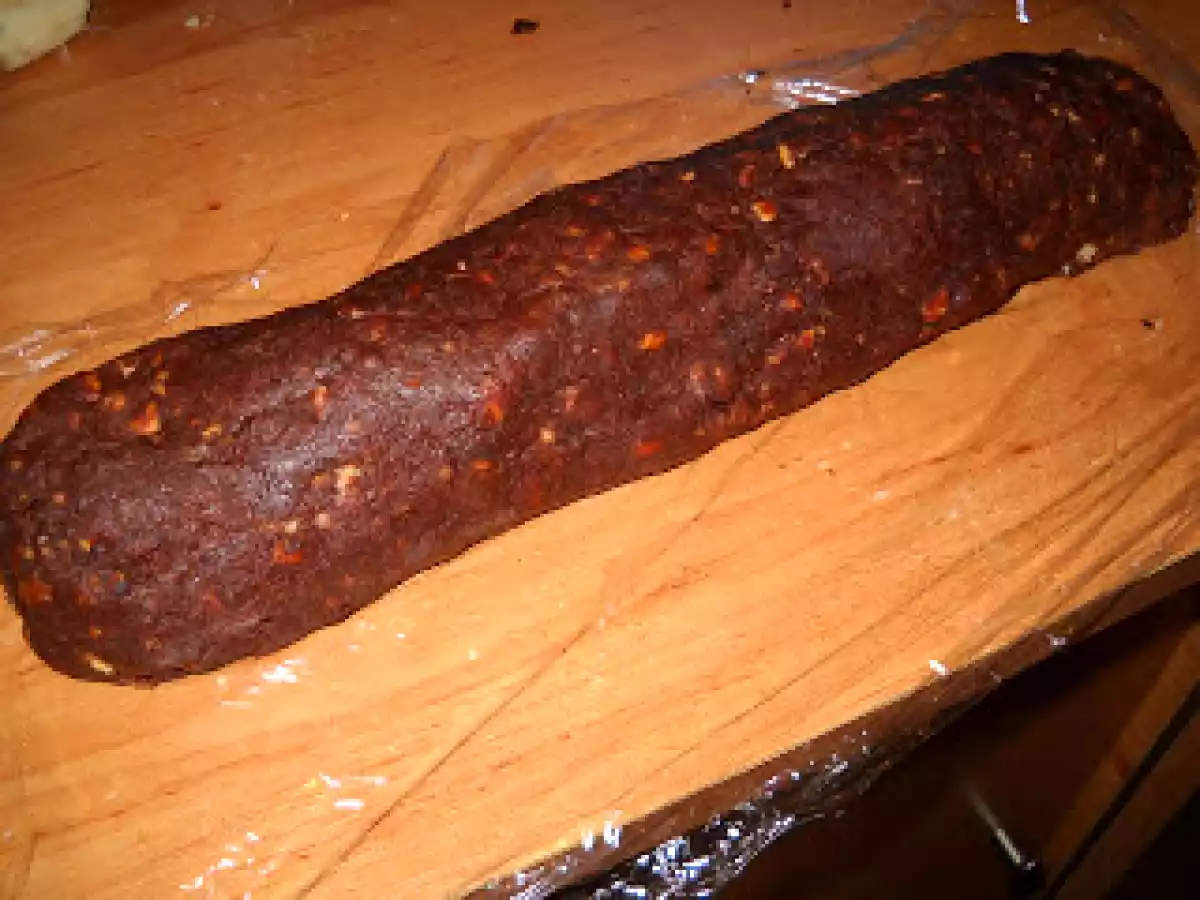 Salam de biscuii cu banane - poza 3