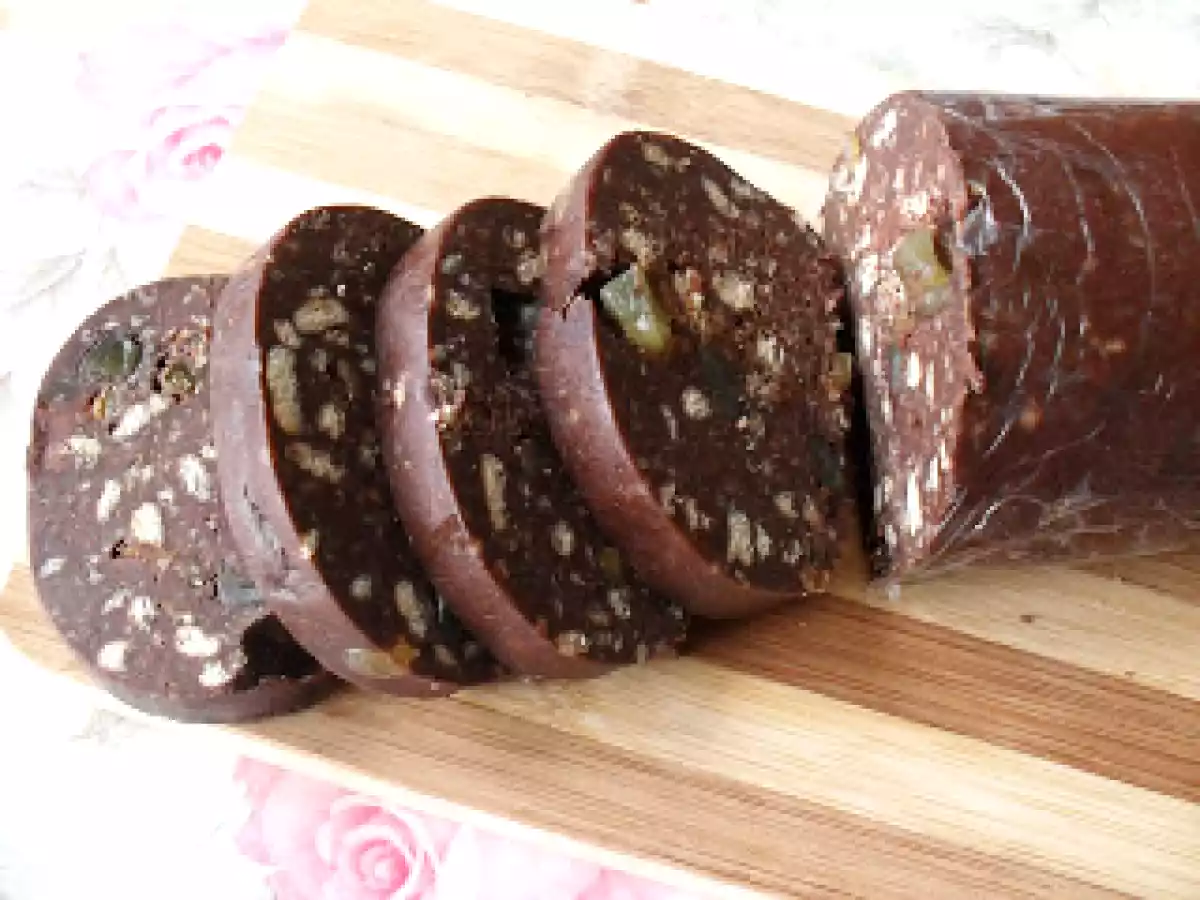 Salam de biscuiti, reteta de post