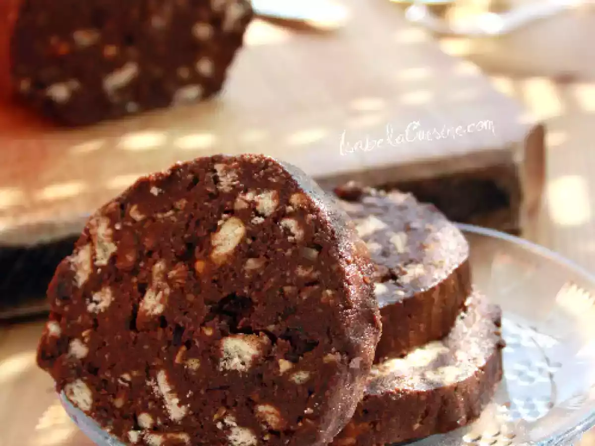 Salam de biscuiti si ciocolata - poza 2