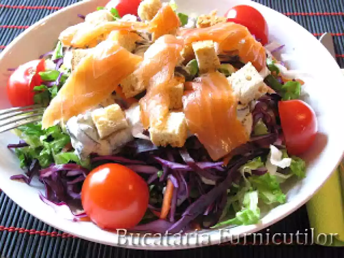 Salata Caesar cu Somon - poza 2