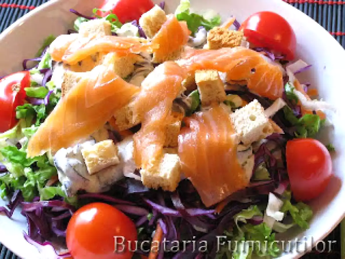 Salata Caesar cu Somon - poza 3