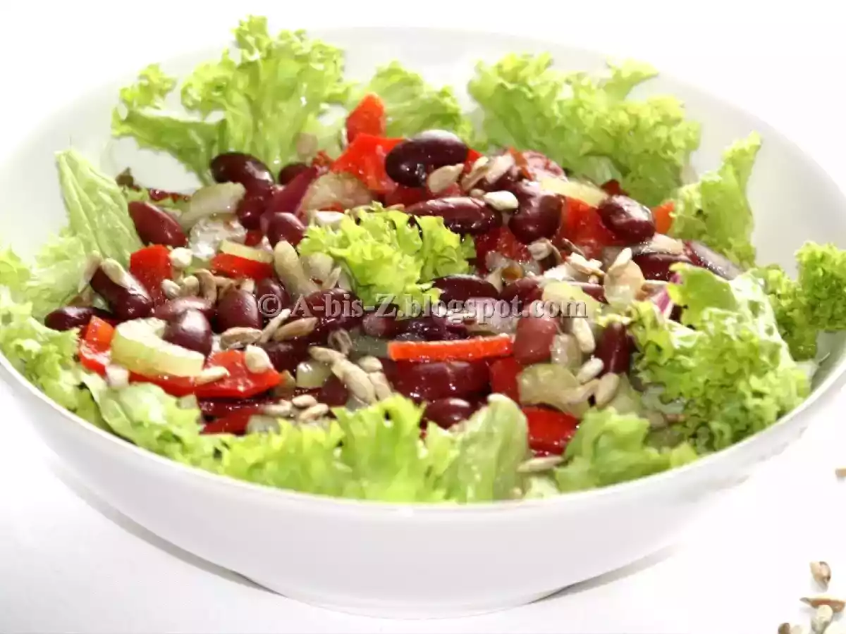 Salata cu boabe de fasole