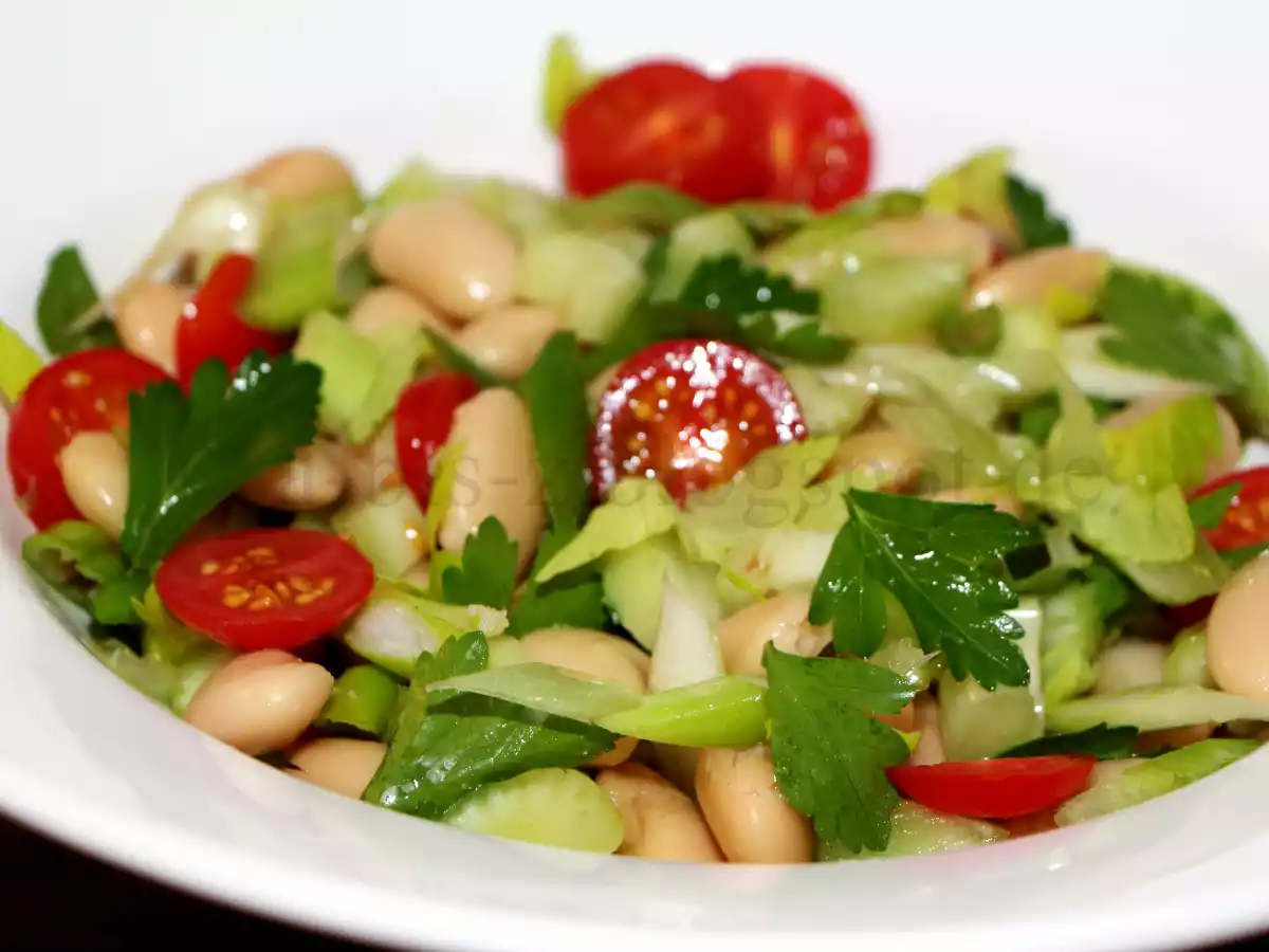 Salată cu fasole boabe - poza 3