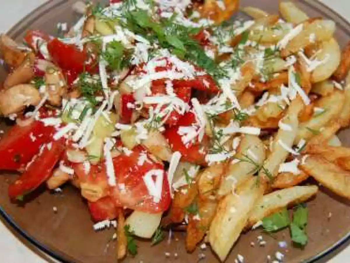 Salata cu pui marinat