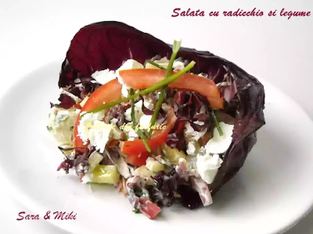 Salata cu radicchio si legume - poza 2