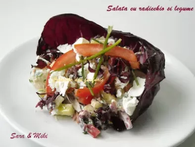 Salata cu radicchio si legume - poza 2