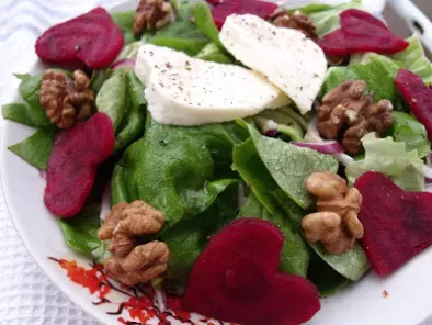 Salata cu sfecla rosie si mozzarella(beet and mozzarella salad) - poza 2