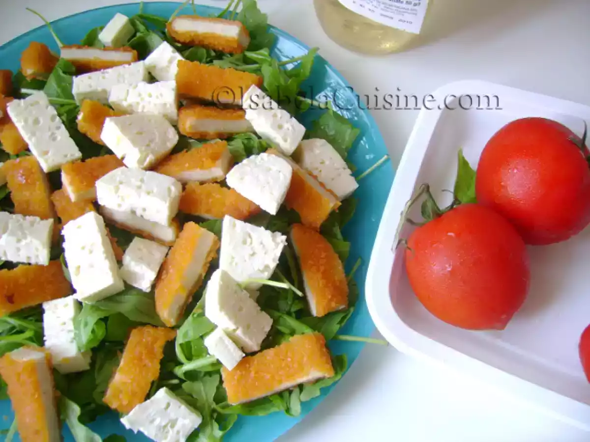 Salata cu snitel crocant de pui - poza 4