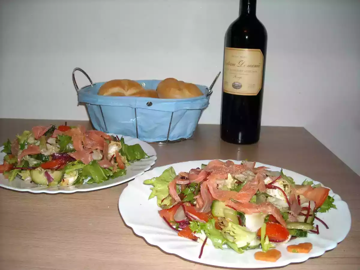 Salata cu somon afumat - poza 2