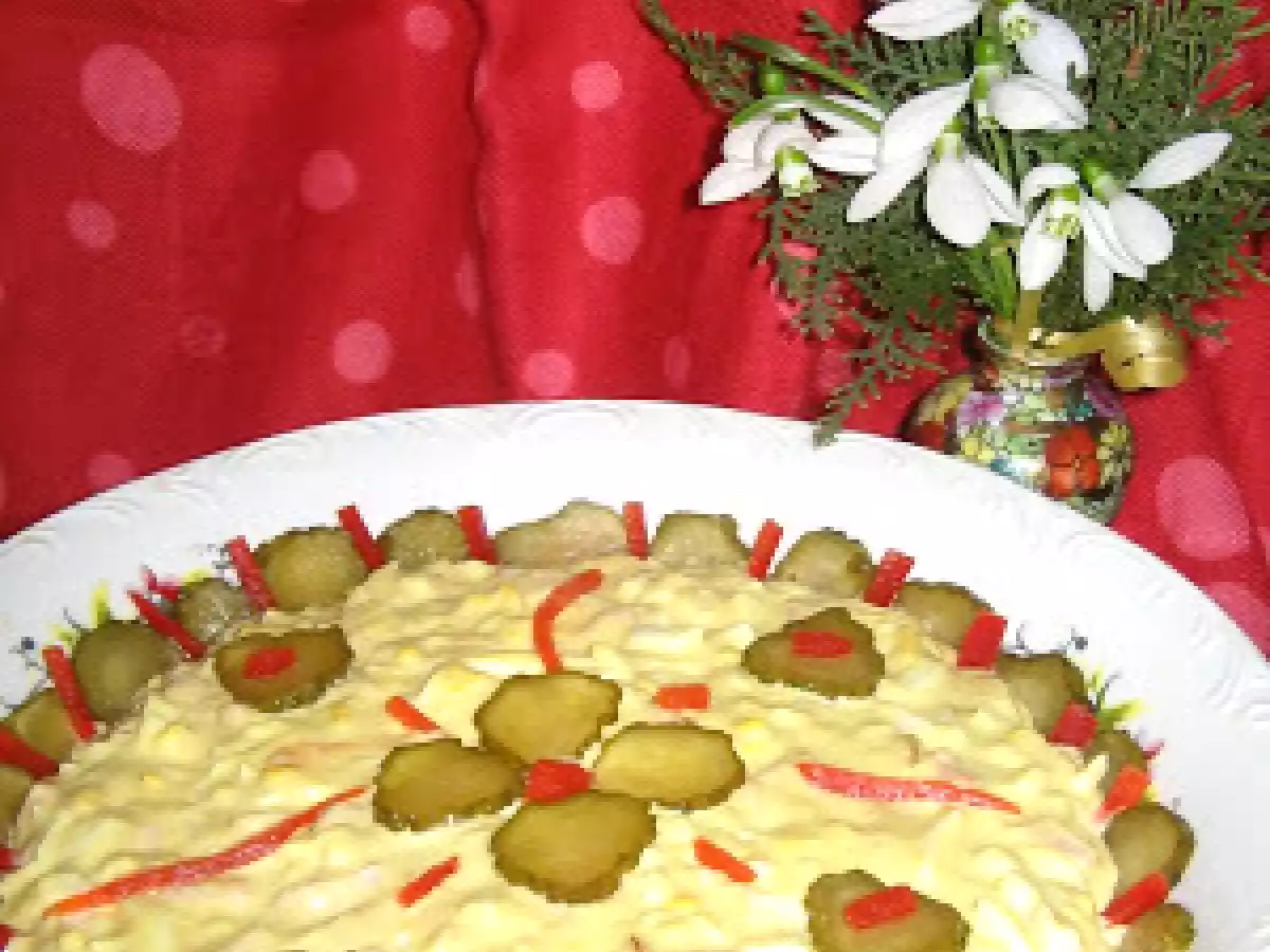 Salata cu sunca si oua